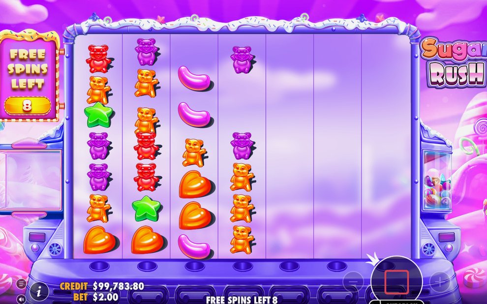 Kreditsaldot står still i free spins-rundan
