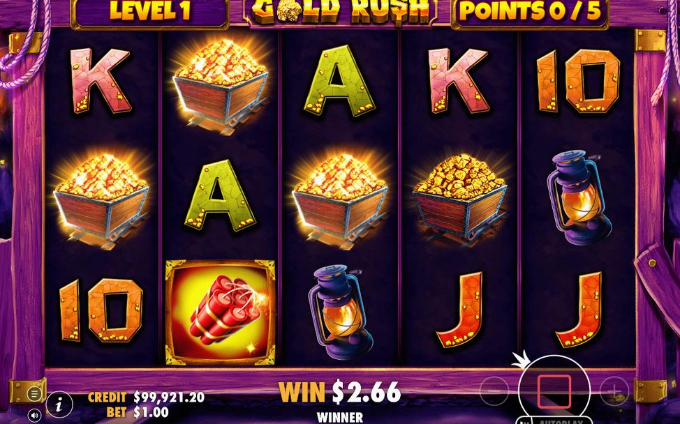 Free Spins, bonusrunda med Golden Nugget-samling